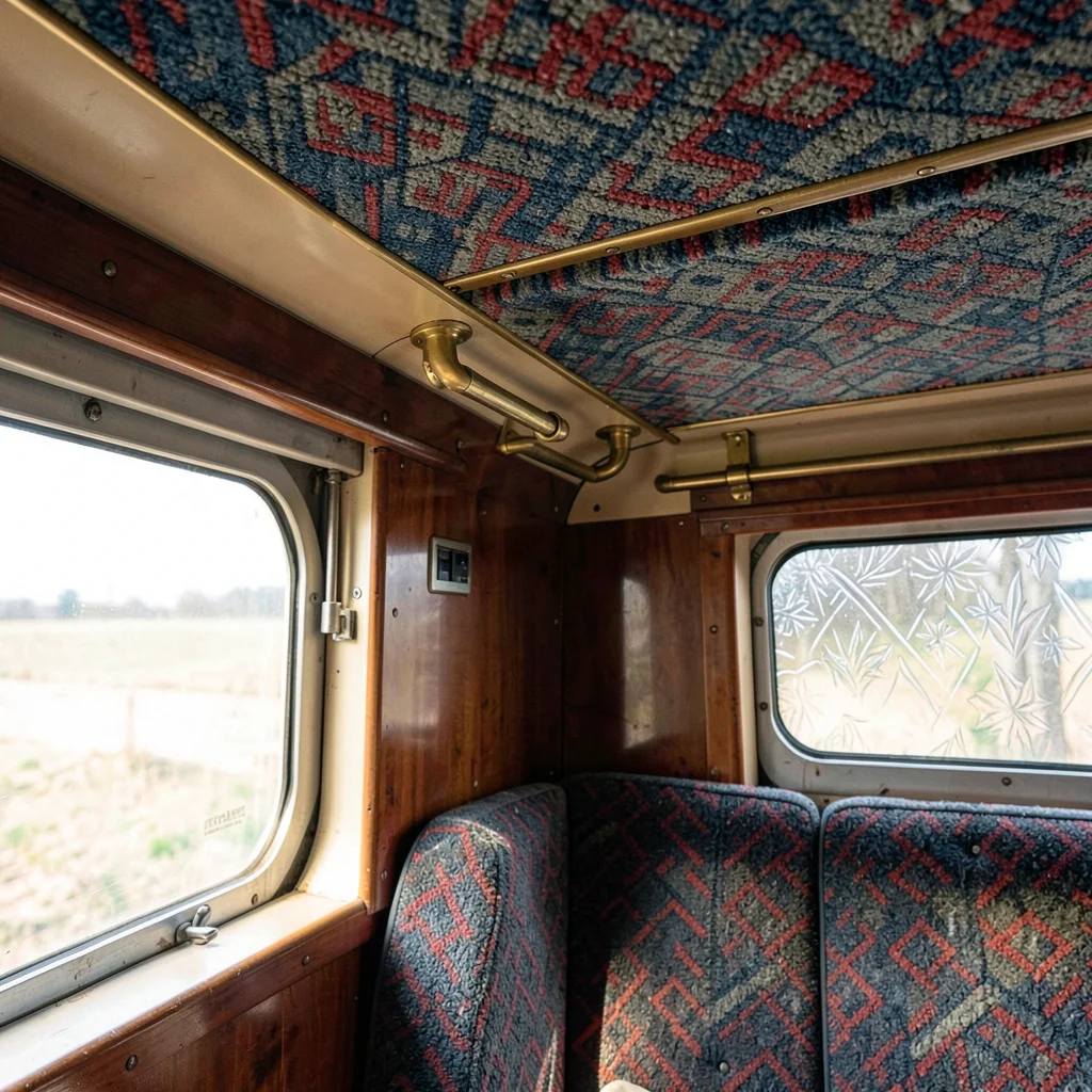 Moquette Fabric Pattern Geometric Overhead
