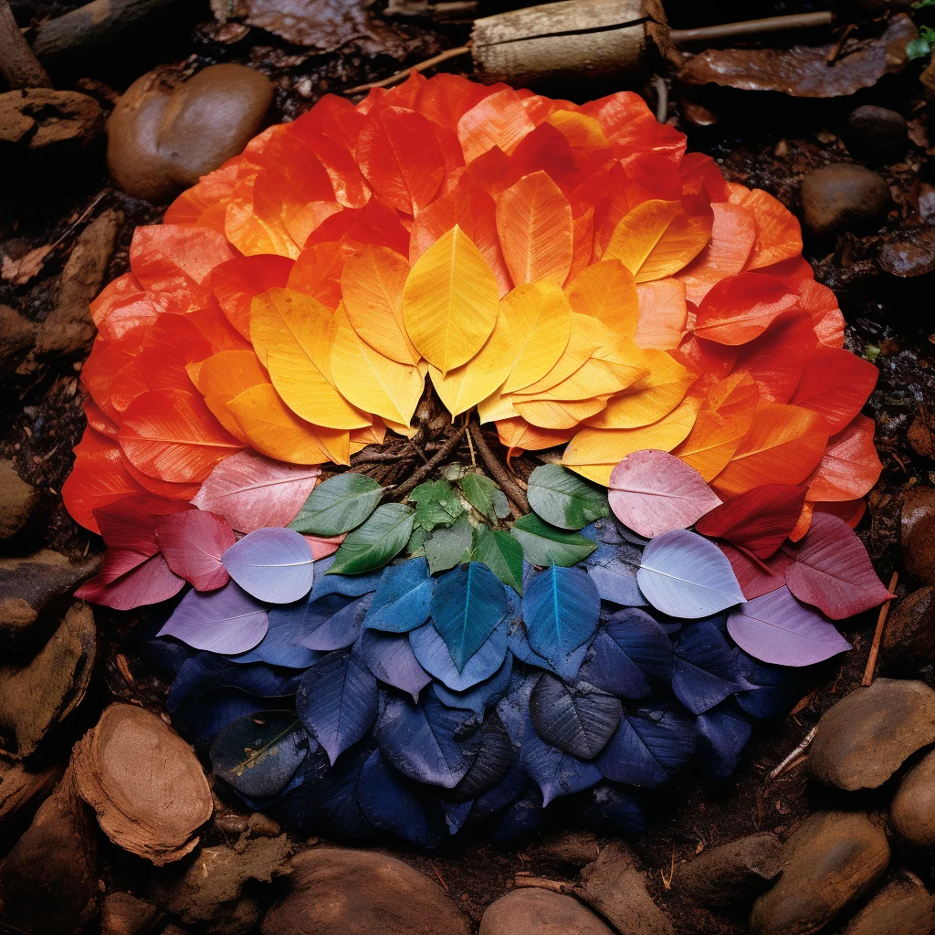 Land Art Photo Andy Goldsworthy-Inspired Flower petal