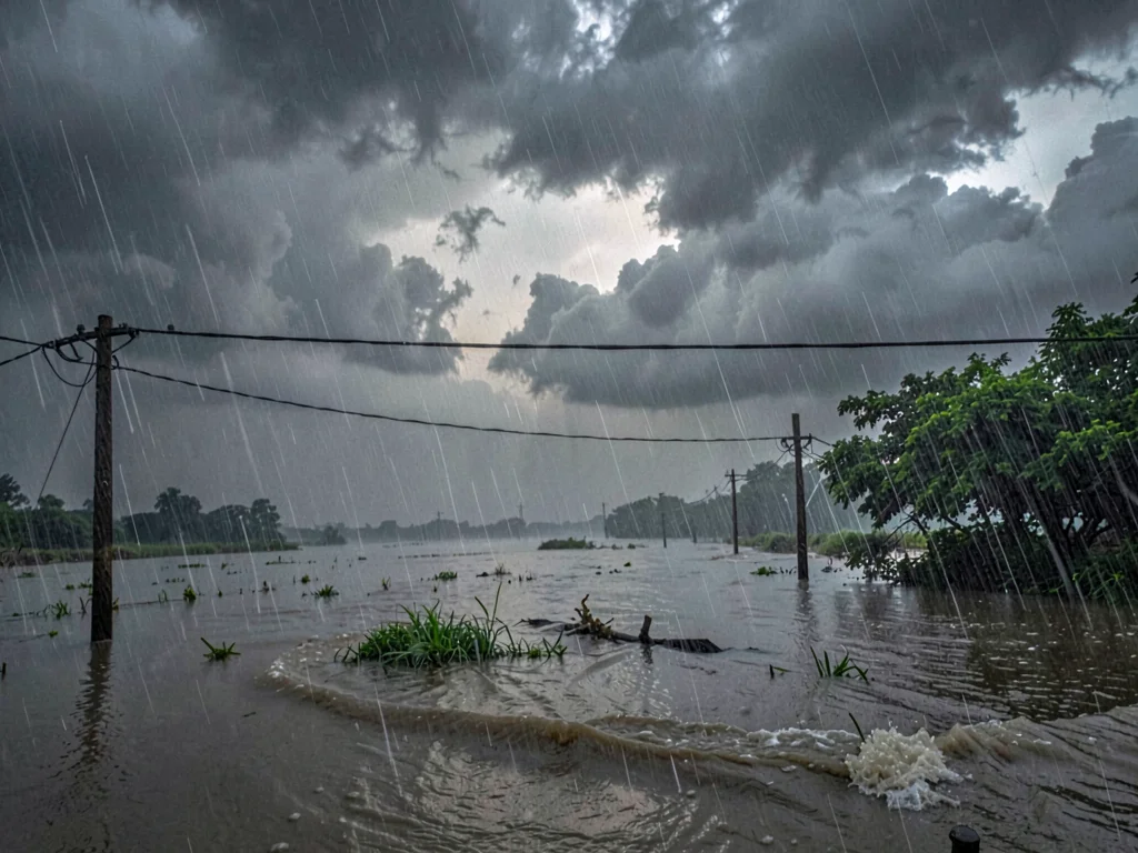 Flooding beginning as monsoon rain continues