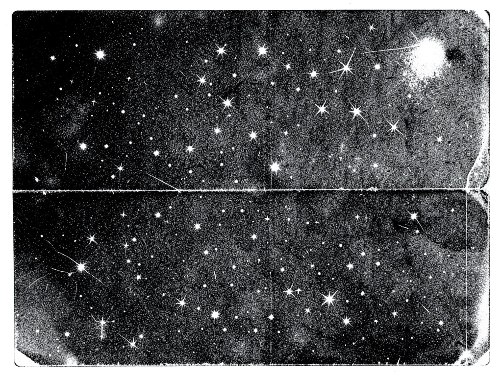 Stack of transparency film photocopied, accumulated dust and scratches from each
