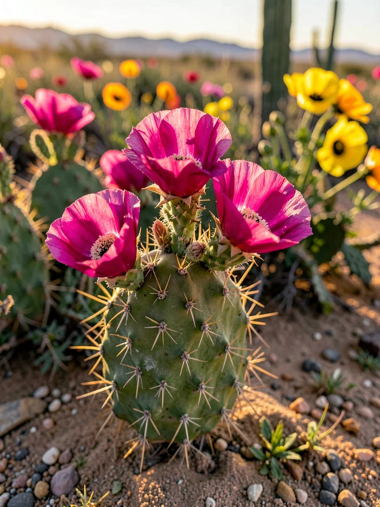 Prickly Pear Magenta Blossom