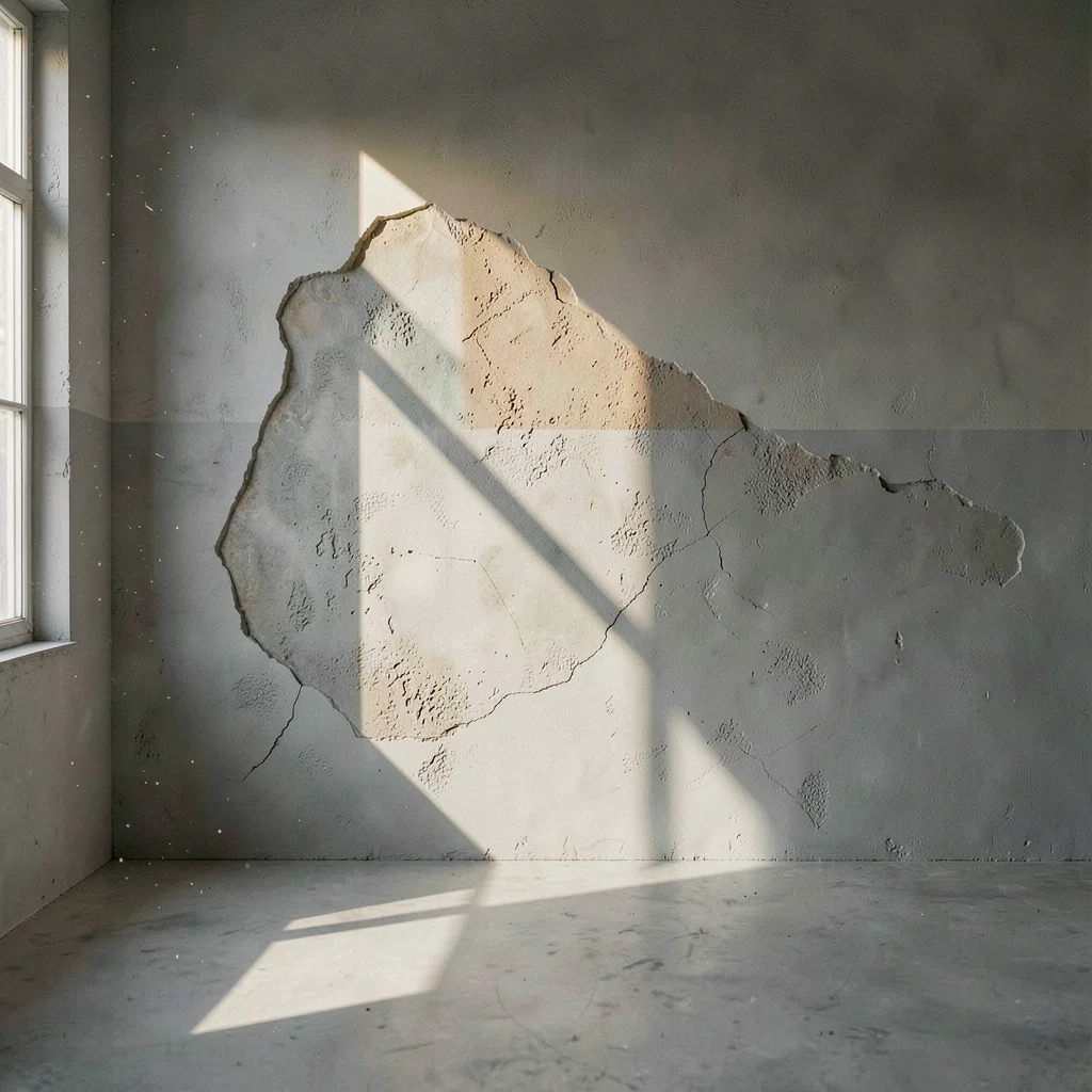 Shadow Edge Bisecting Plaster Texture