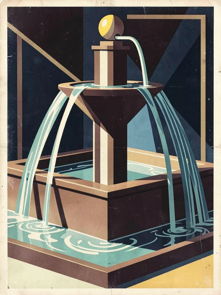 Art Deco fountain