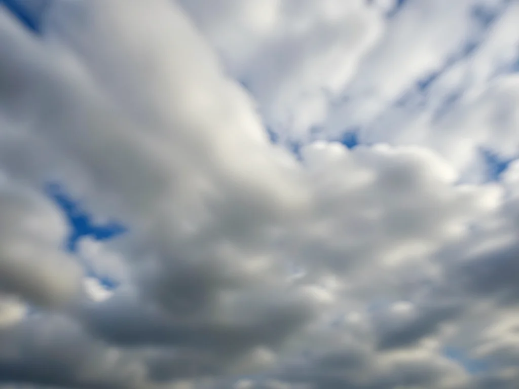 Cloud movement blur