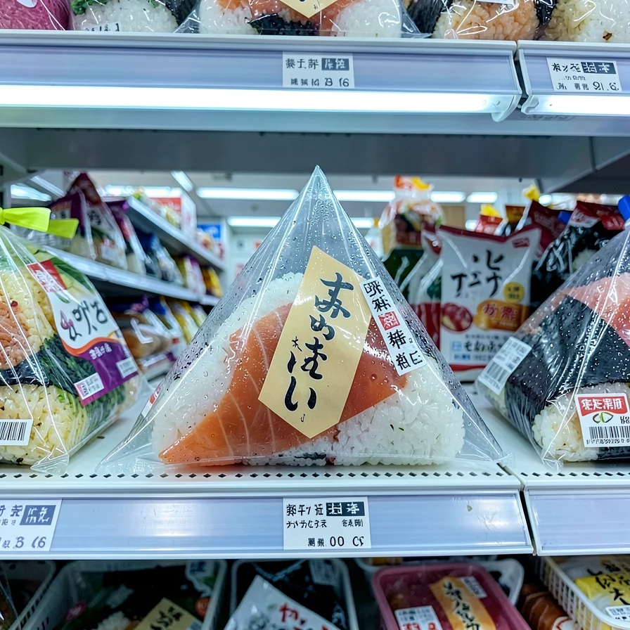 Single Onigiri Package Close-Up Detail