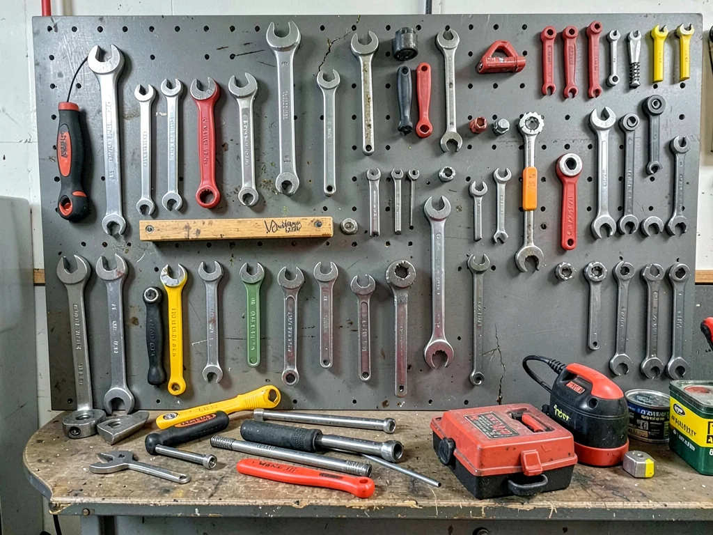 Mechanic tool wall