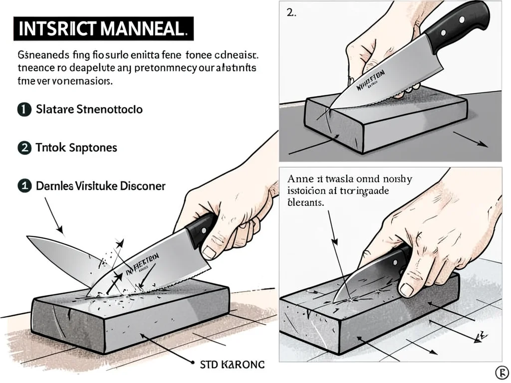 Knife sharpening process diagram