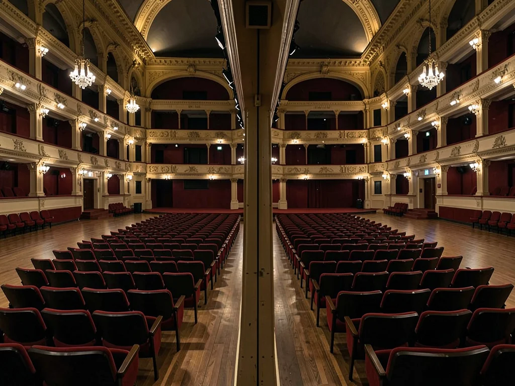 Empty theater auditorium