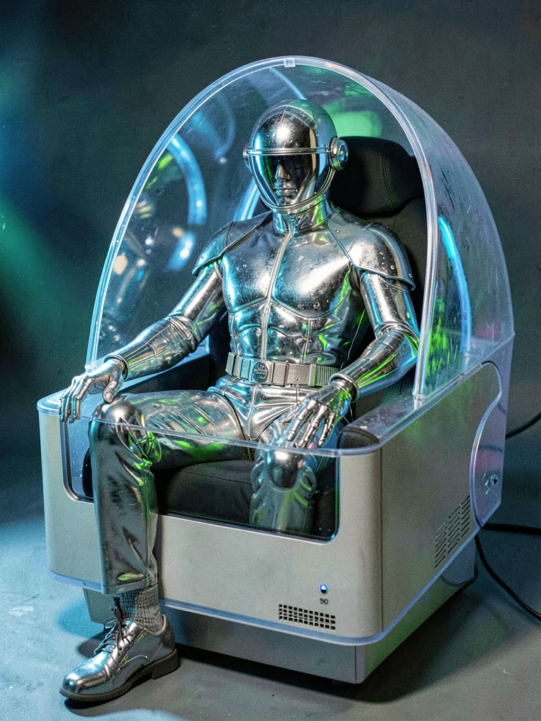 Y2K cyber figure in pod