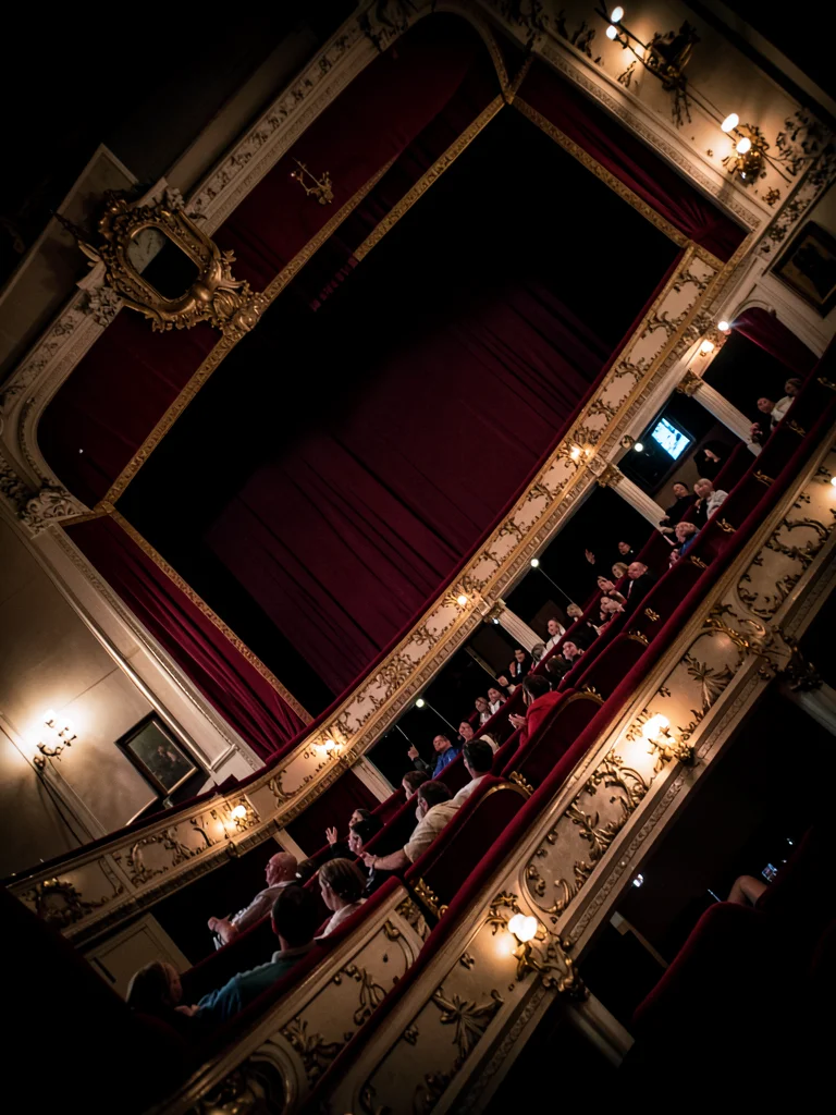 Theater balcony view tilted