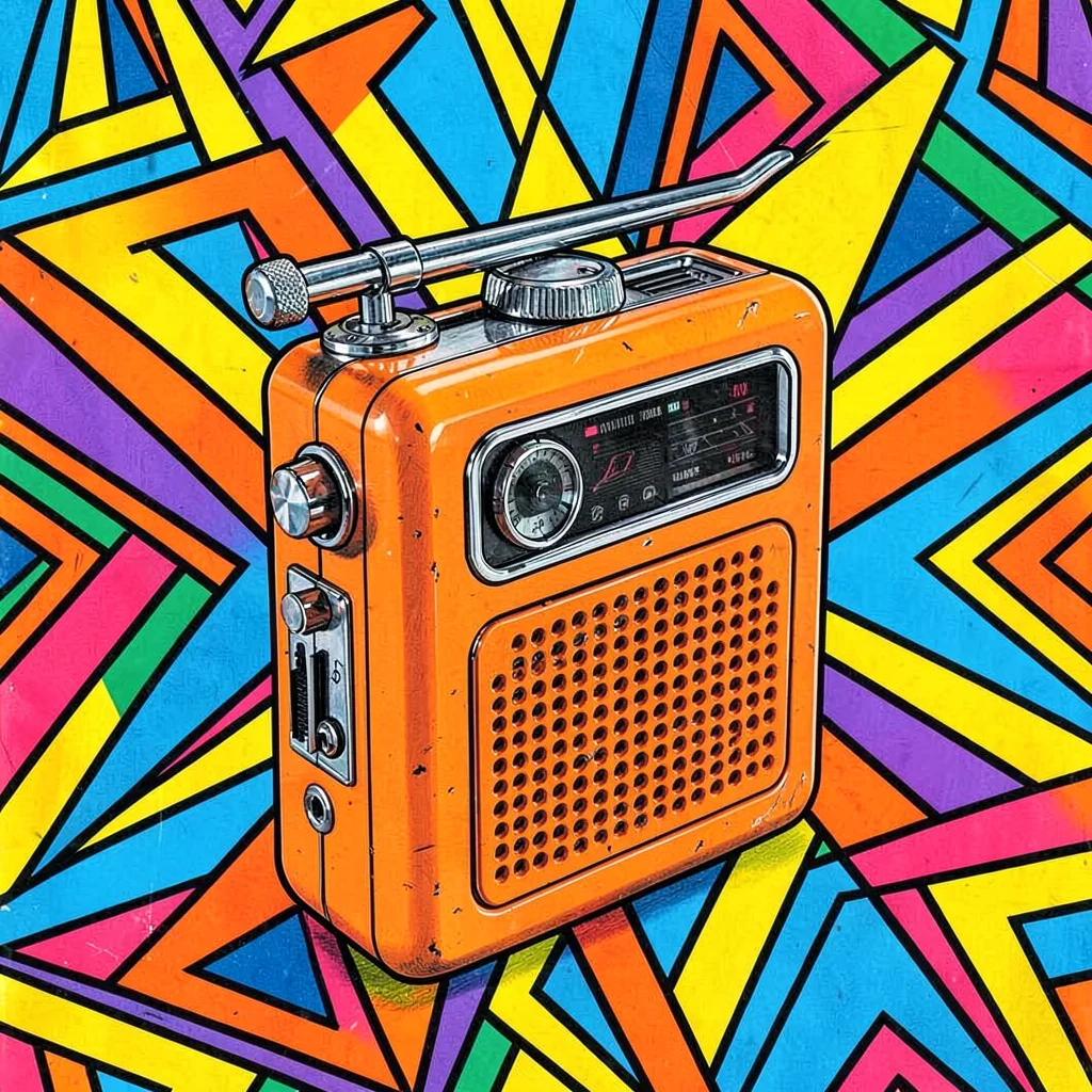Mod sixties transistor radio