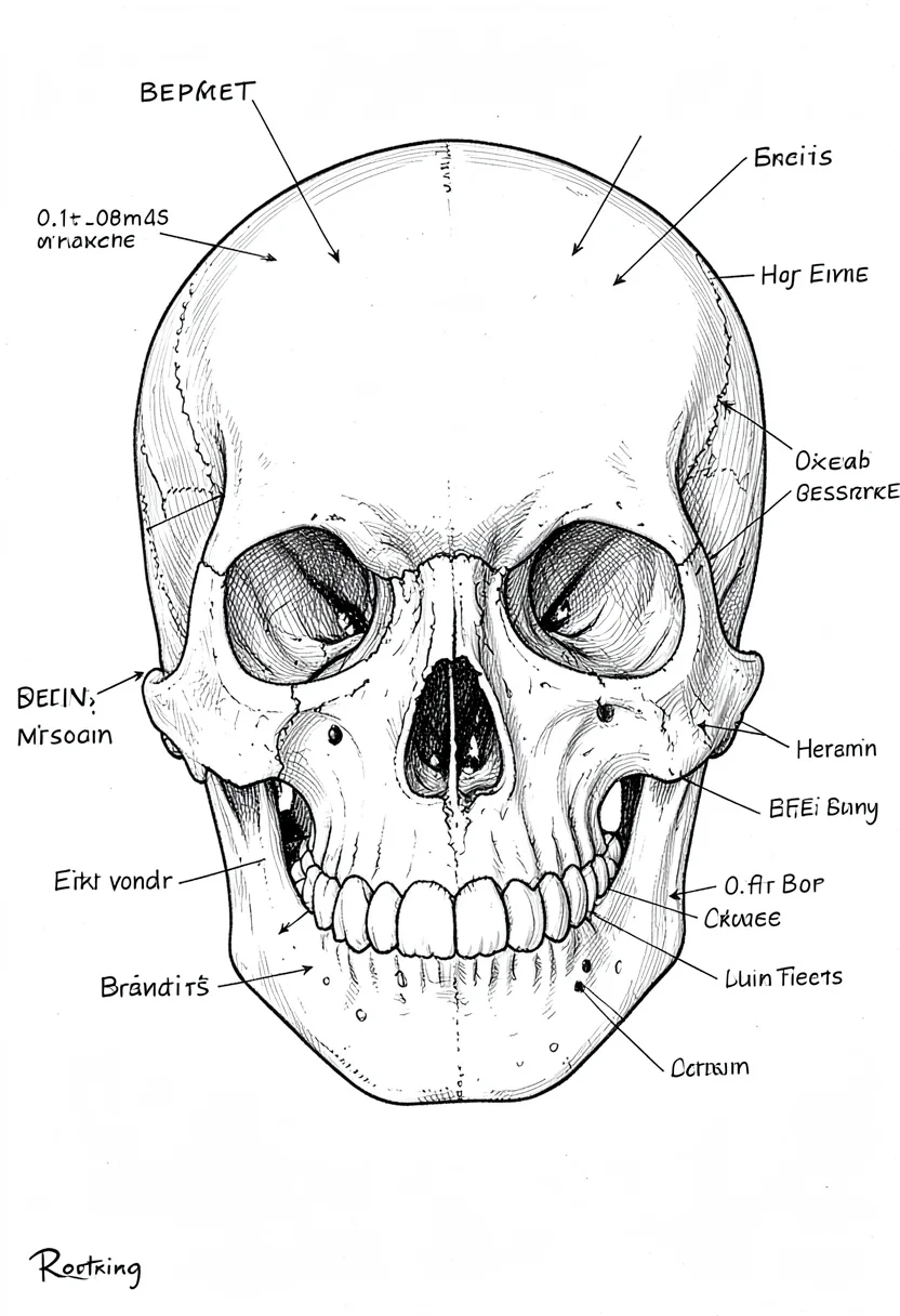Skull anatomy technical