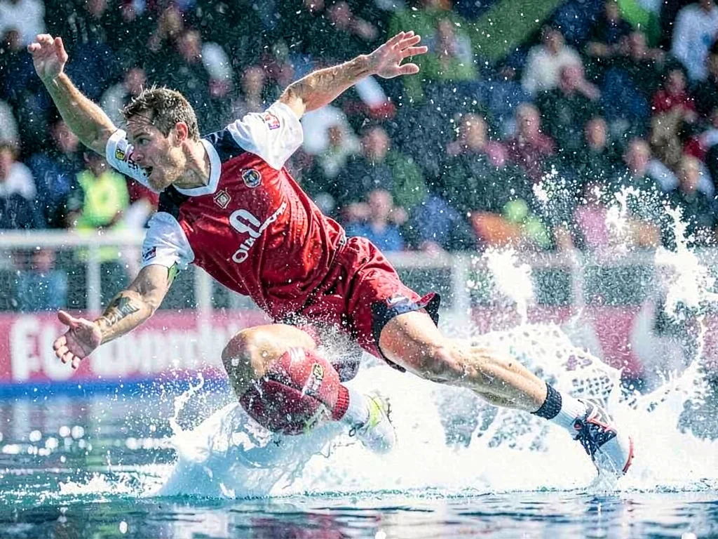 Sports action frozen