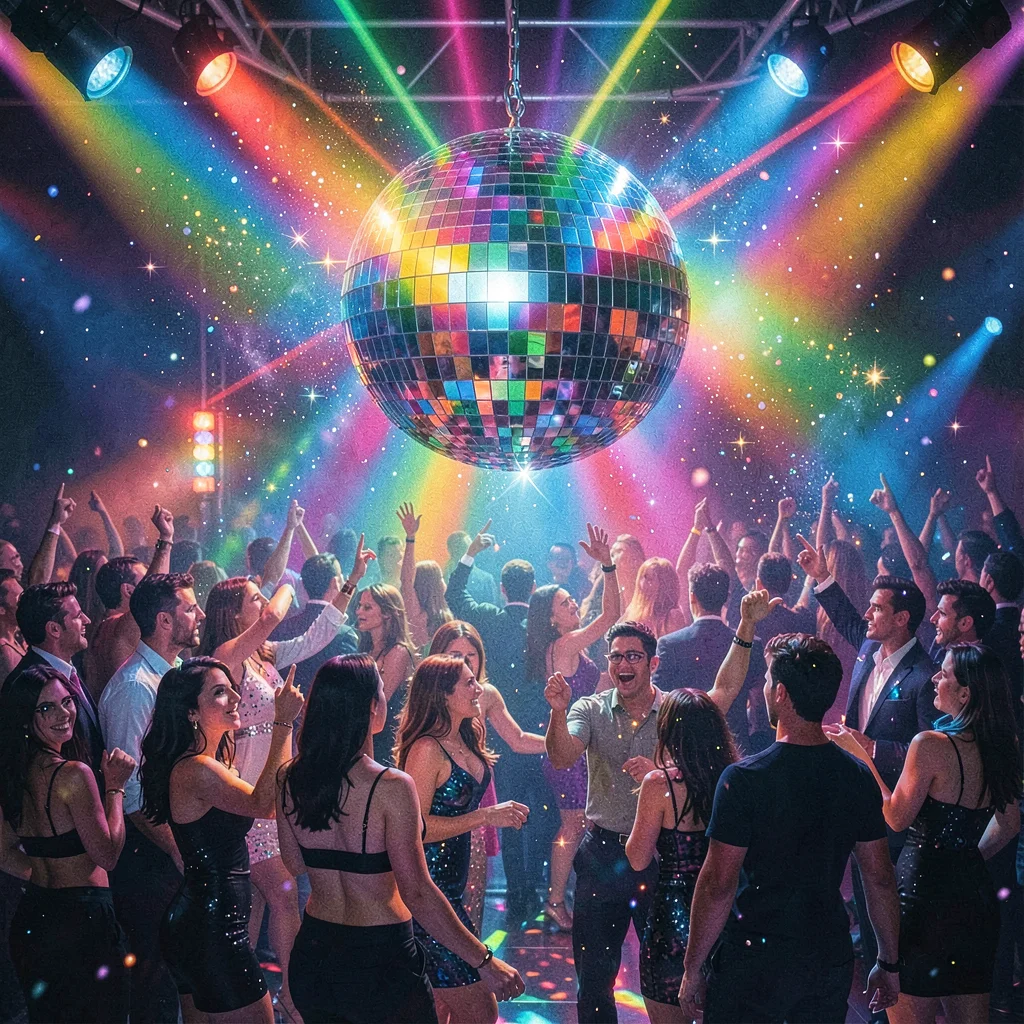 Disco seventies disco ball