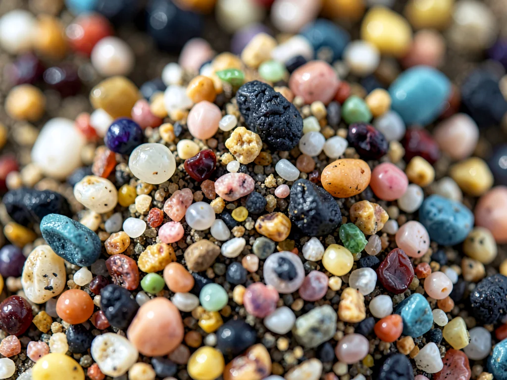 Biogenic sand showing all organic origin