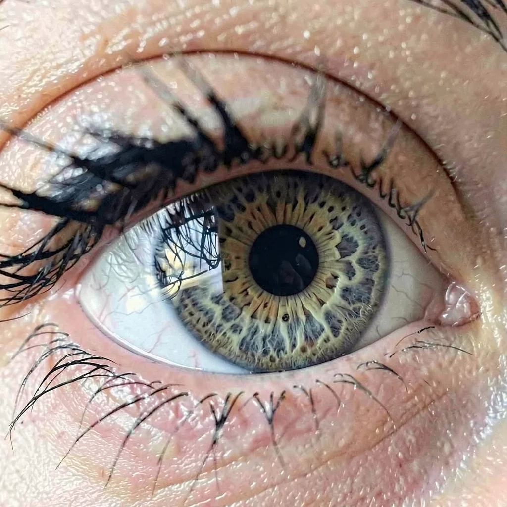 Human eye iris detail