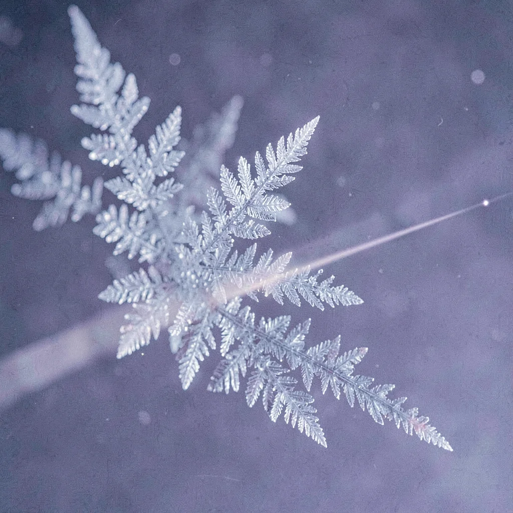 Single comet streak across cold violet space, slow film grain, hairline tail
