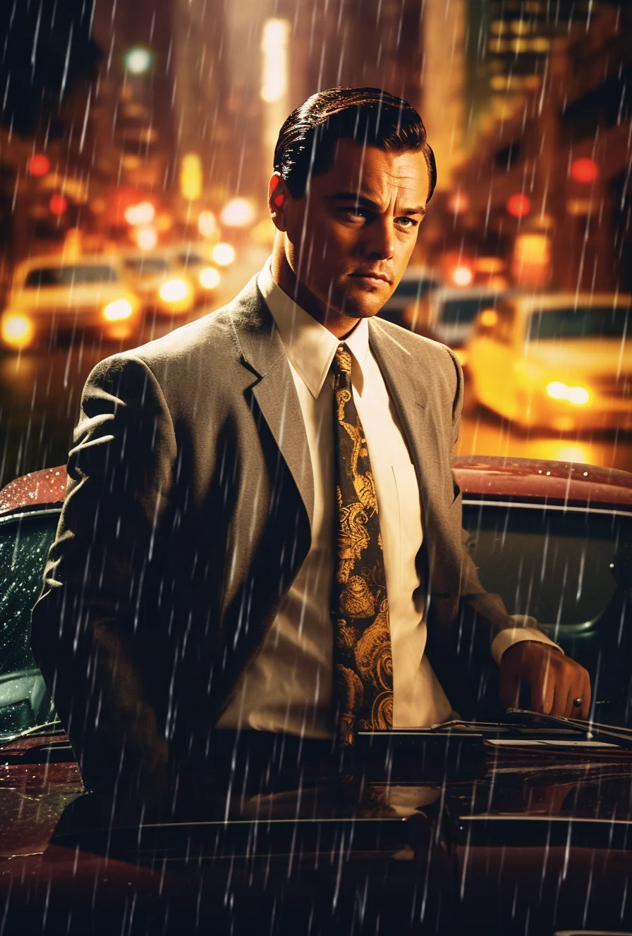 A Tarantino movie poster of Wolf of Wall Street. Mood