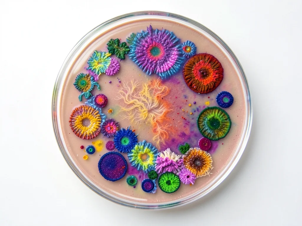 Swarming bacteria pattern, collective motion creating turbulent fractal boundary