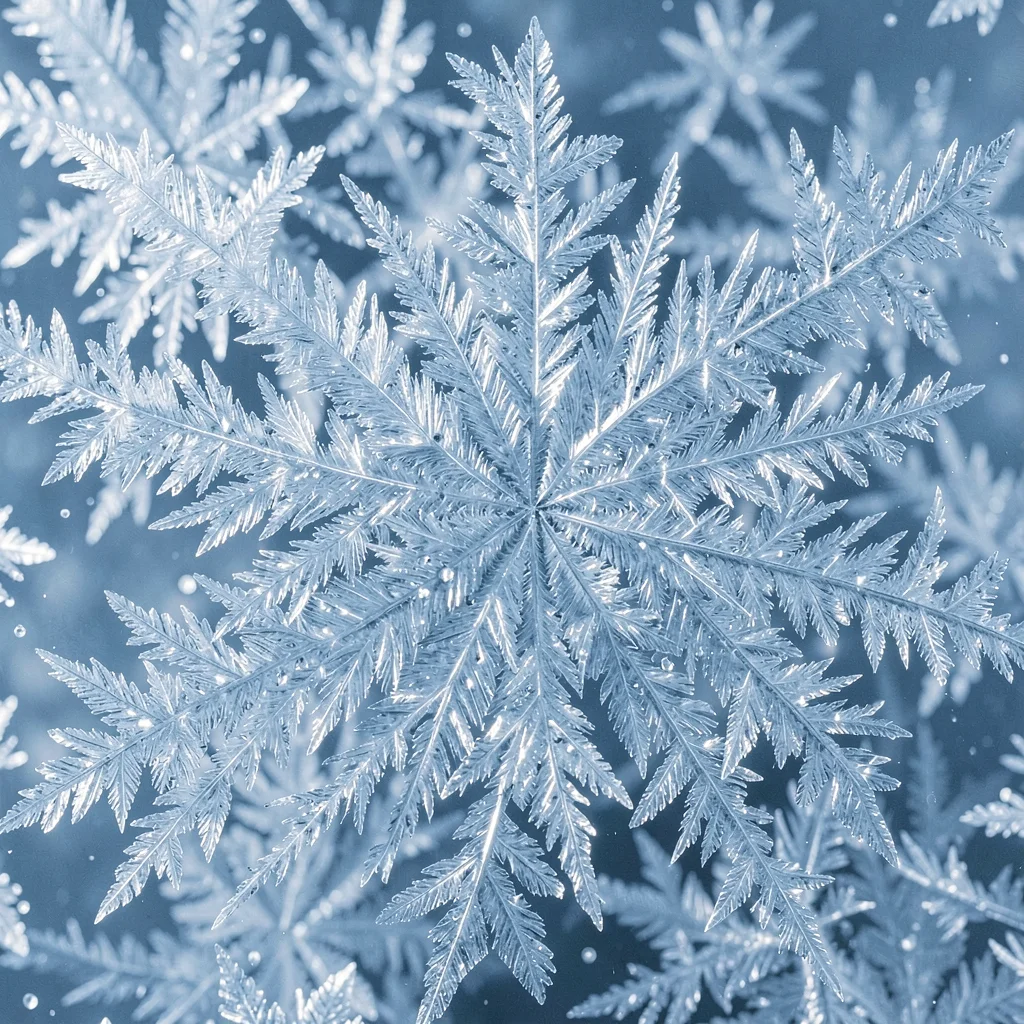 Ice crystal formation