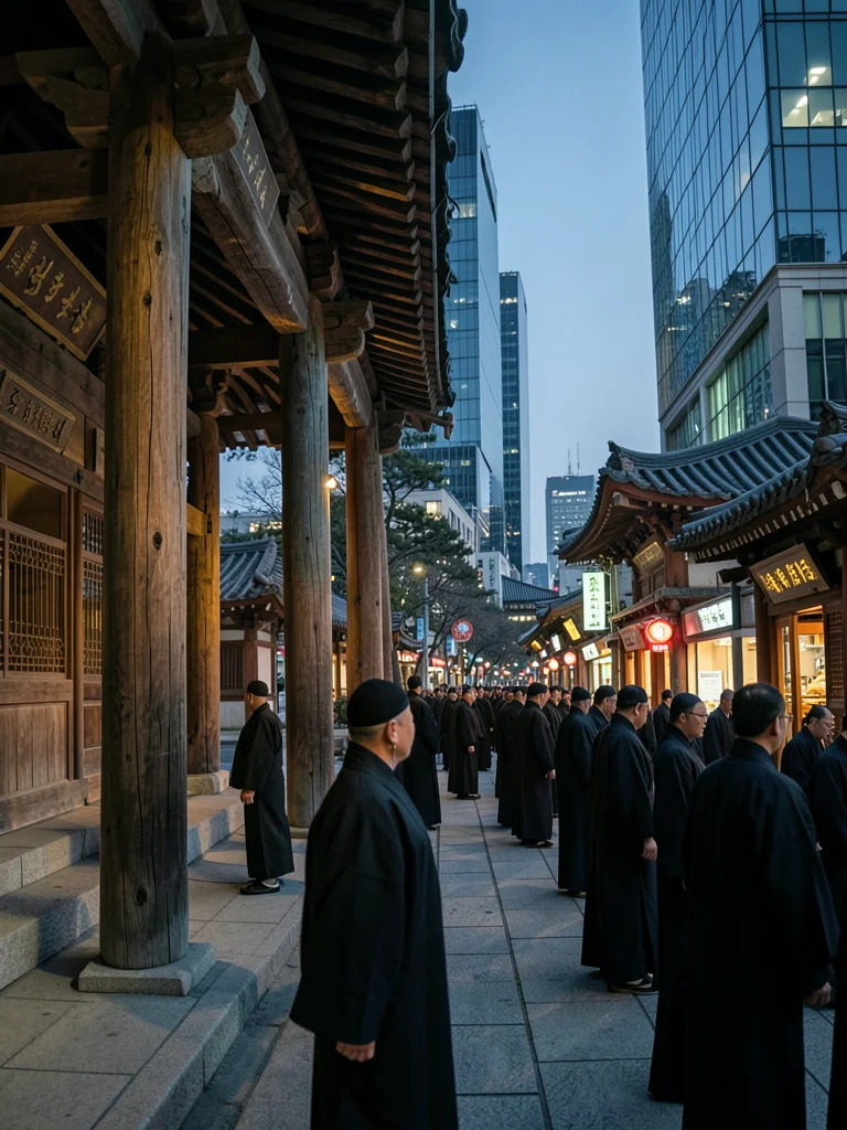 Jongmyo shrine monk procession