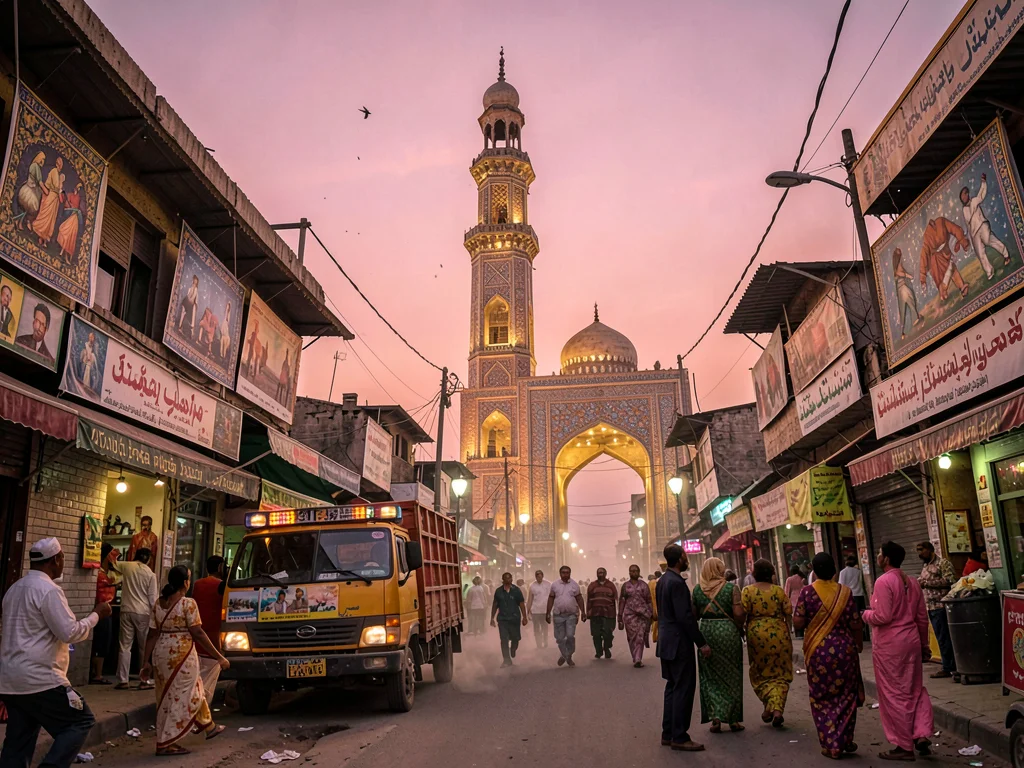 Minar-e-Pakistan at dusk