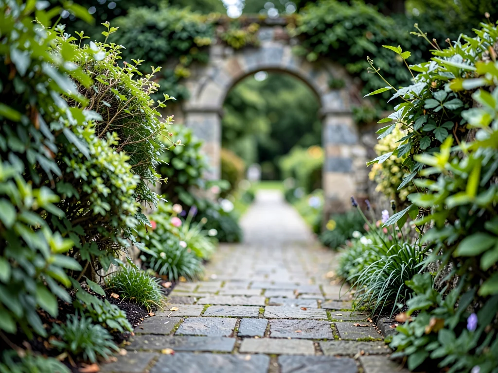 Garden path sharp near to far gateway