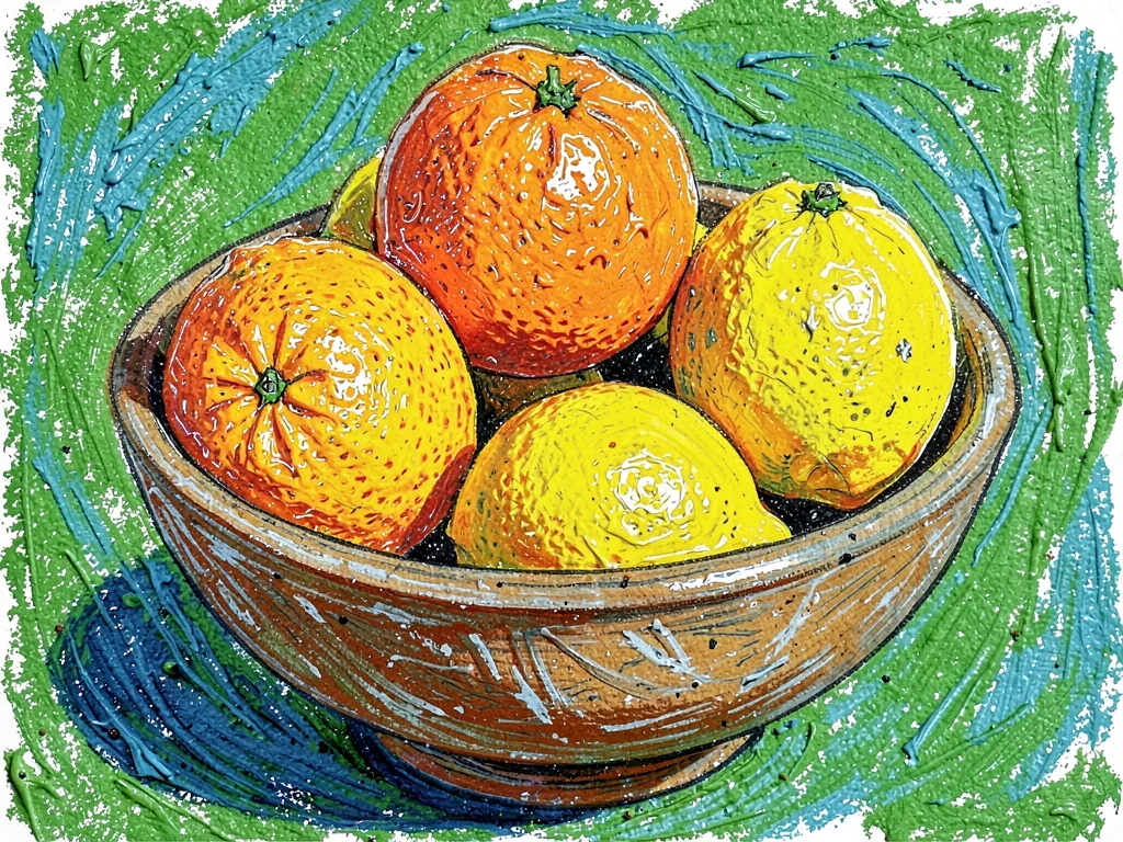Bowl of oranges and lemons