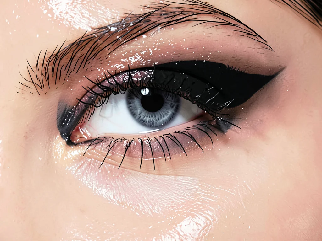 Smoky eye dramatic lash detail