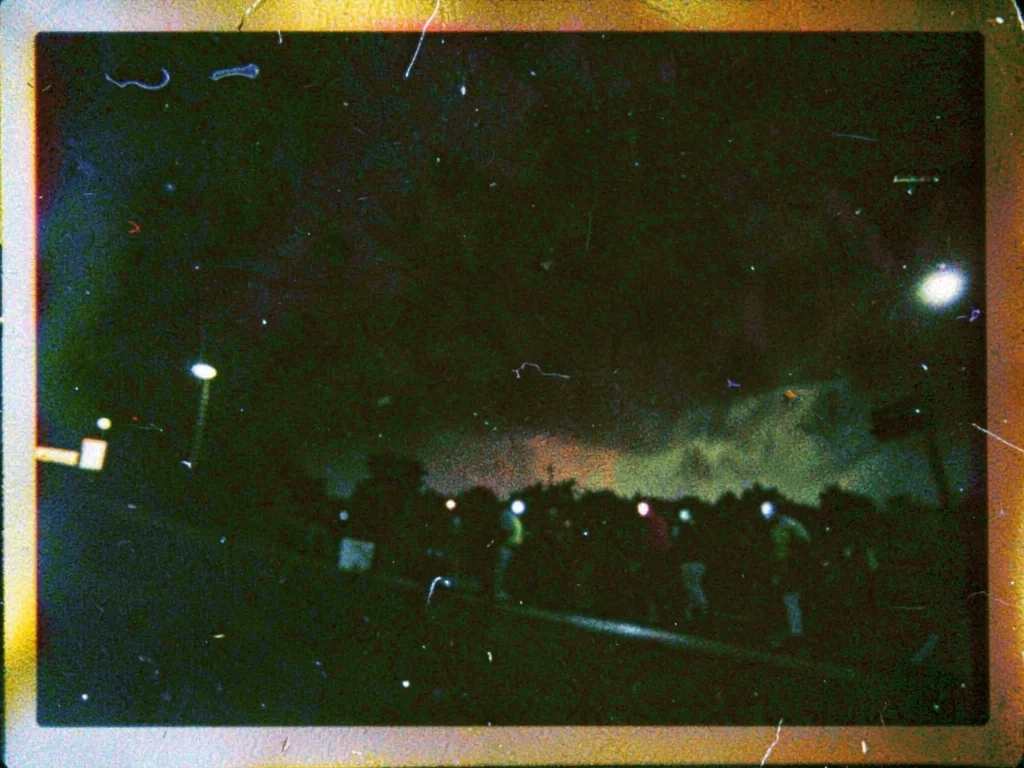 Night scene with pushed grain visible