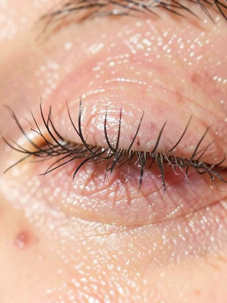 Eyelash follicle base, where beauty is manufactured, the root of expression