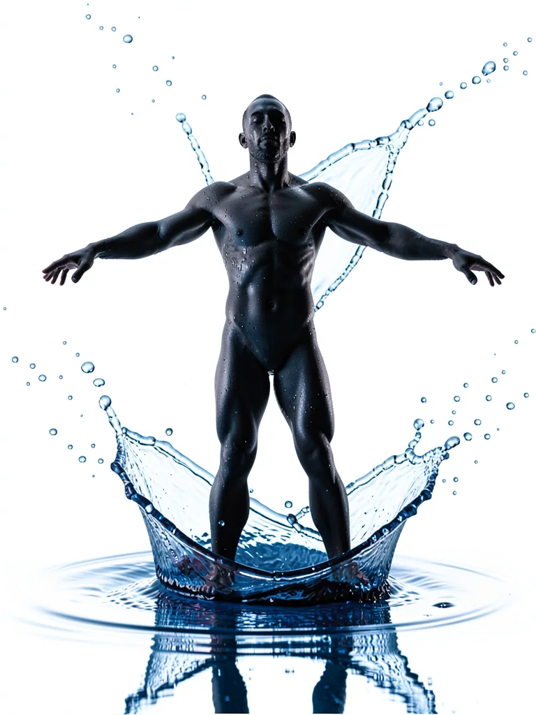 Water splash figure