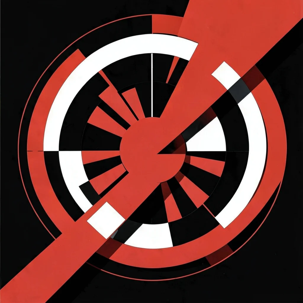 Turbine engine cross-section reduced to concentric geometric circles and spokes