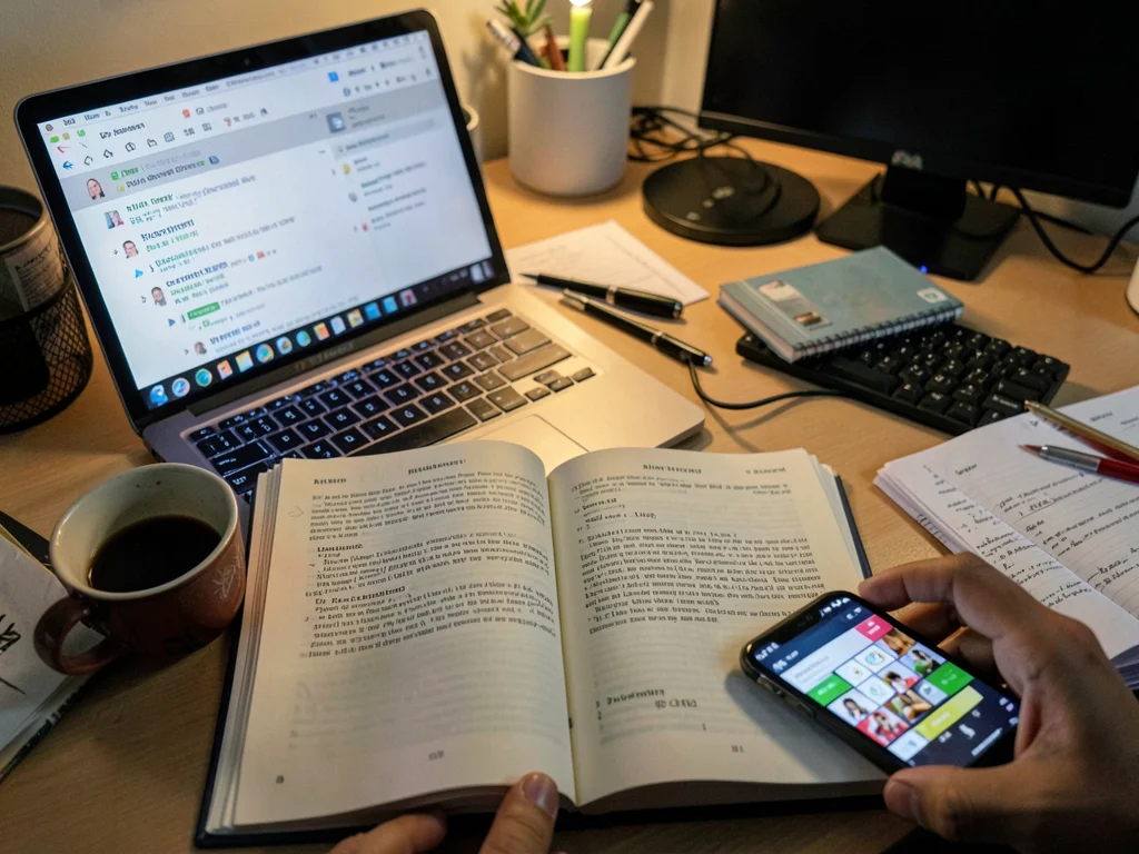 Research paper open to page one for hours, browser history telling different sto