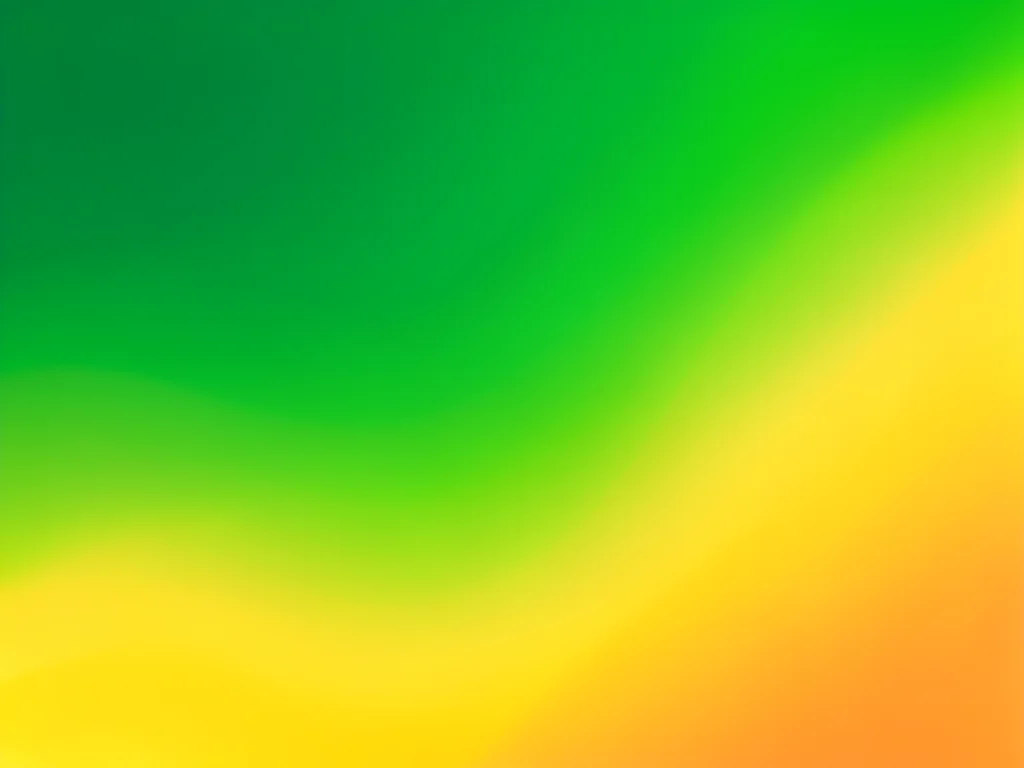 Rich gradient from emerald green through chartreuse to warm yellow, organic and 