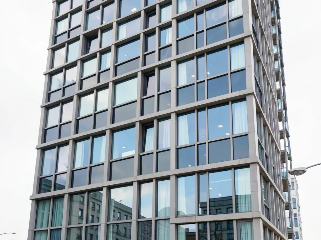 Window grid of modern tower