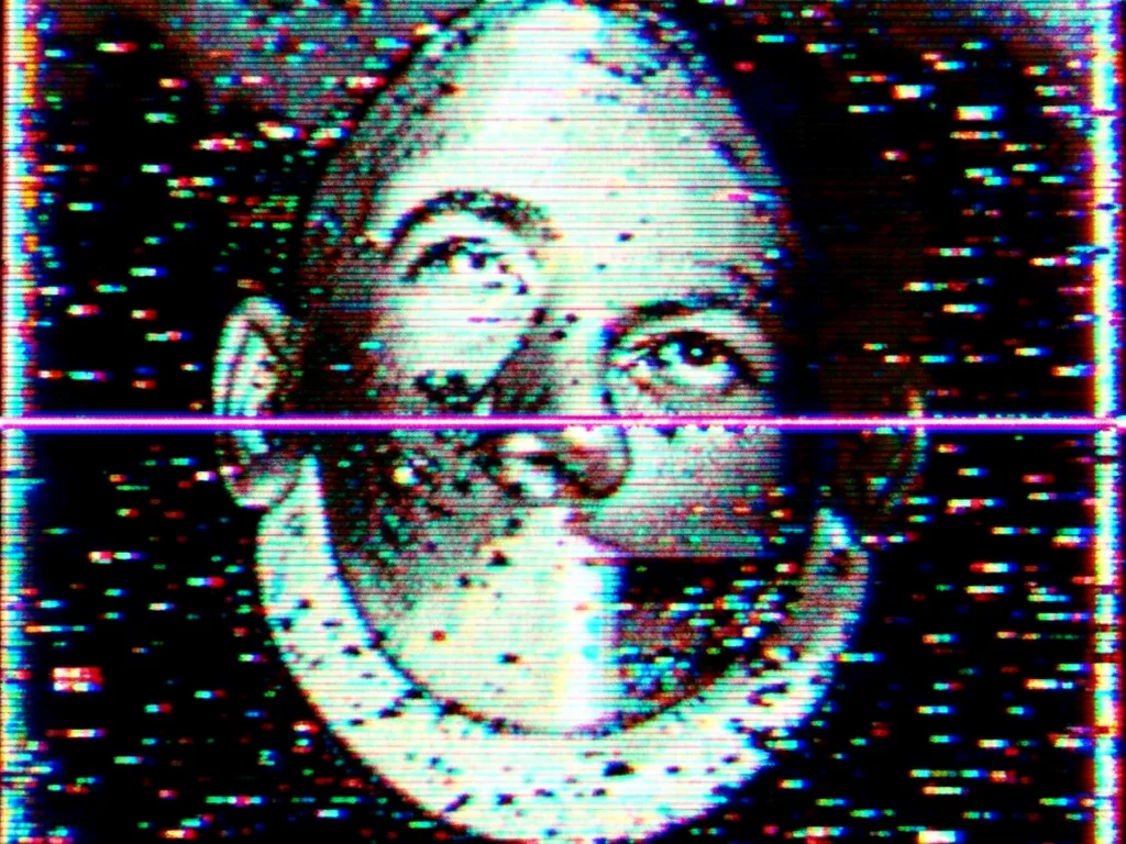 Corrupt PNG scanline, single horizontal line of random color noise cutting throu