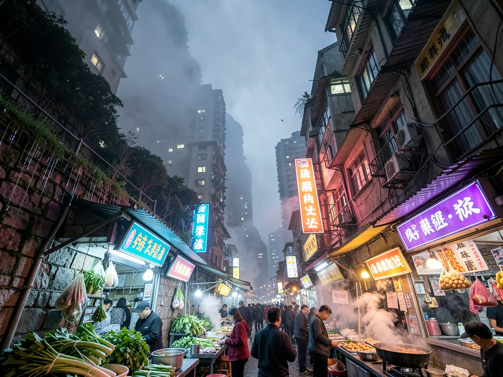 Underground mountain wet market