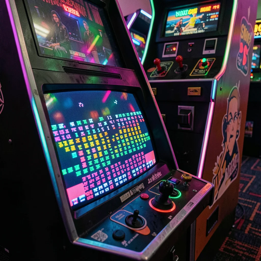 CRT Pixel Grid with Visible Scan Lines