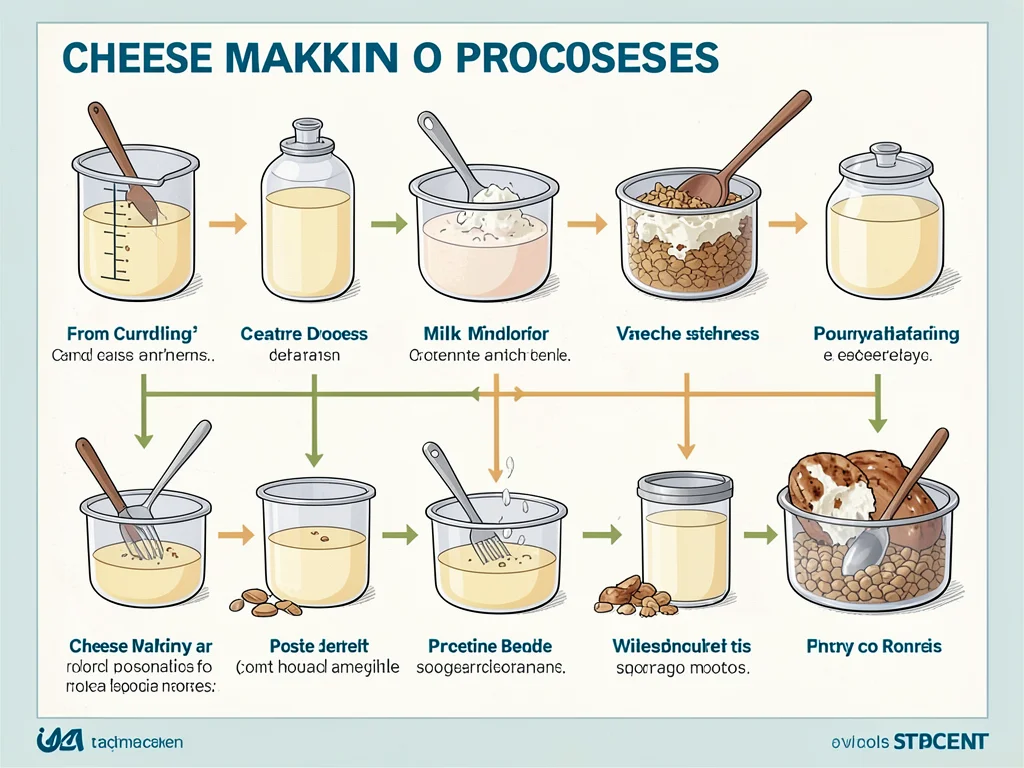 Cheese making process diagram