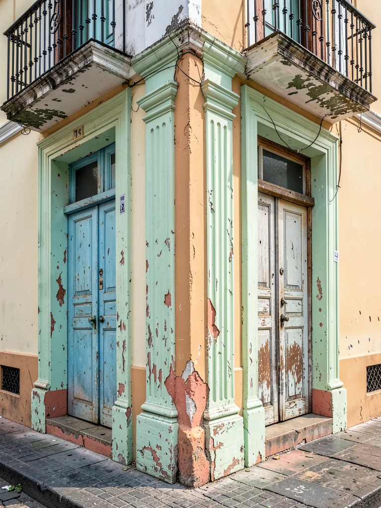 Corner Doorway Two-Face Color
