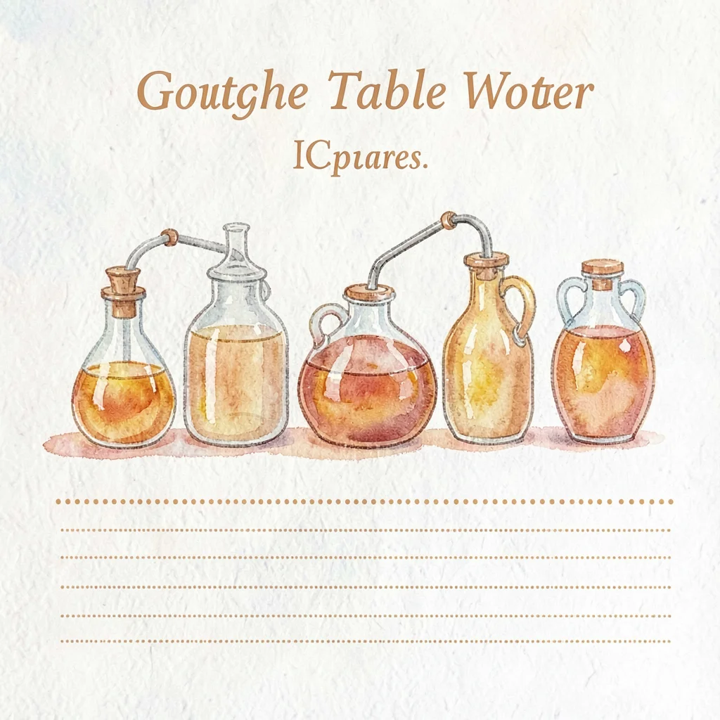 Gouache table-of-contents header showing a row of fermentation vessels in a chee