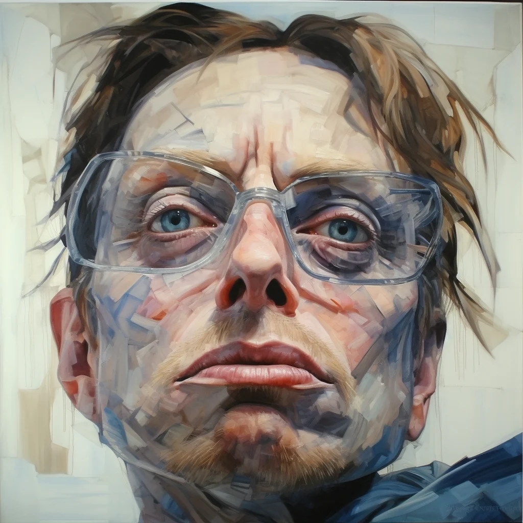Painting portrait by Jenny Saville. harry poter