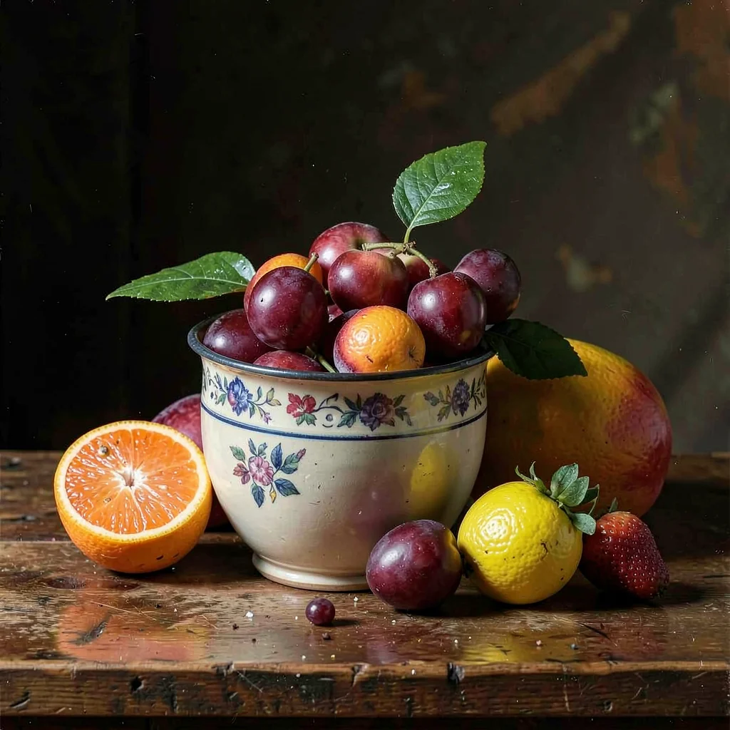 Still life with fruit