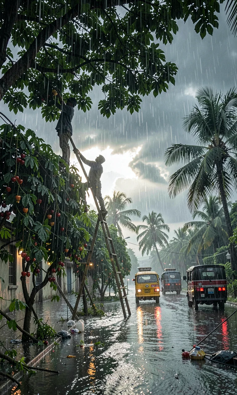 Pepper Vines in Storm