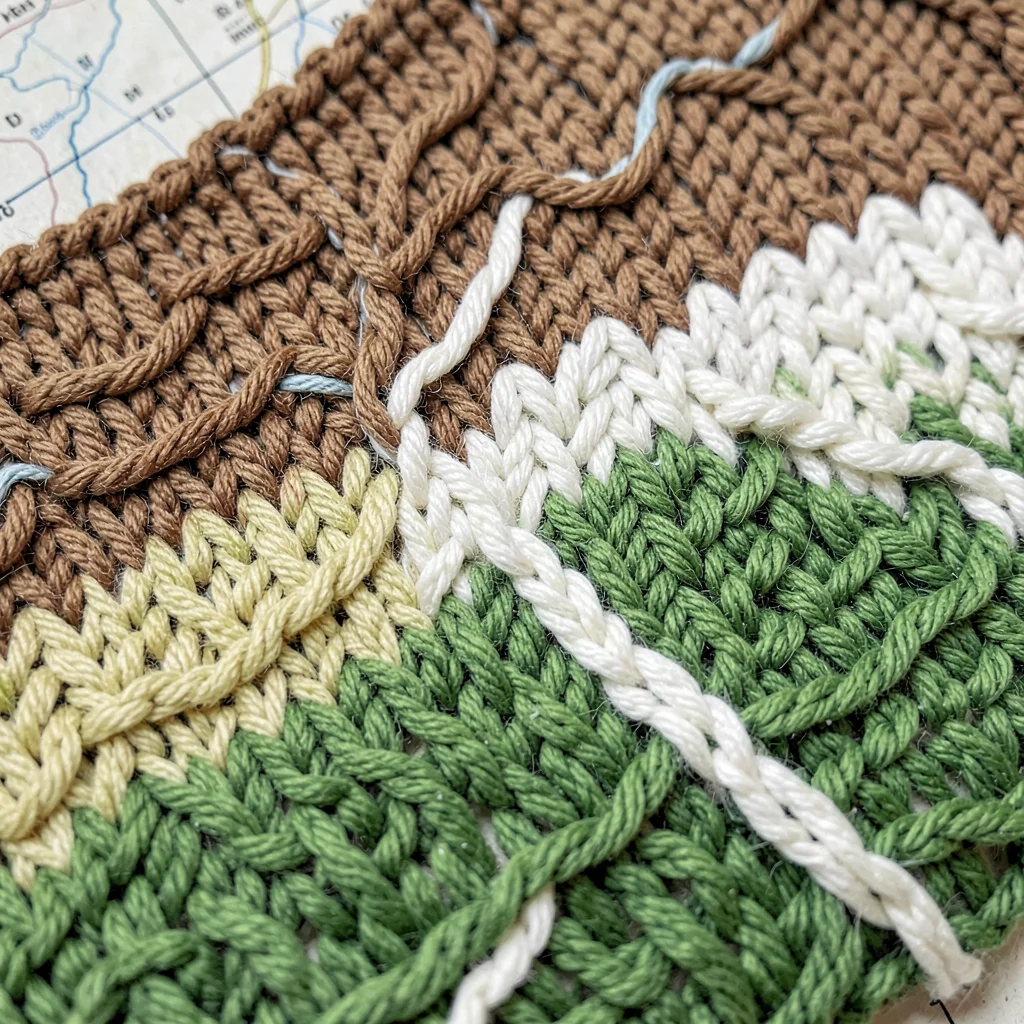 Purl Contours — Altitude Bands in Relief Knitting