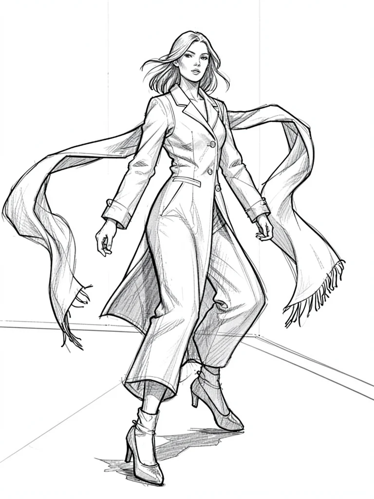 Scarf trailing floating fast