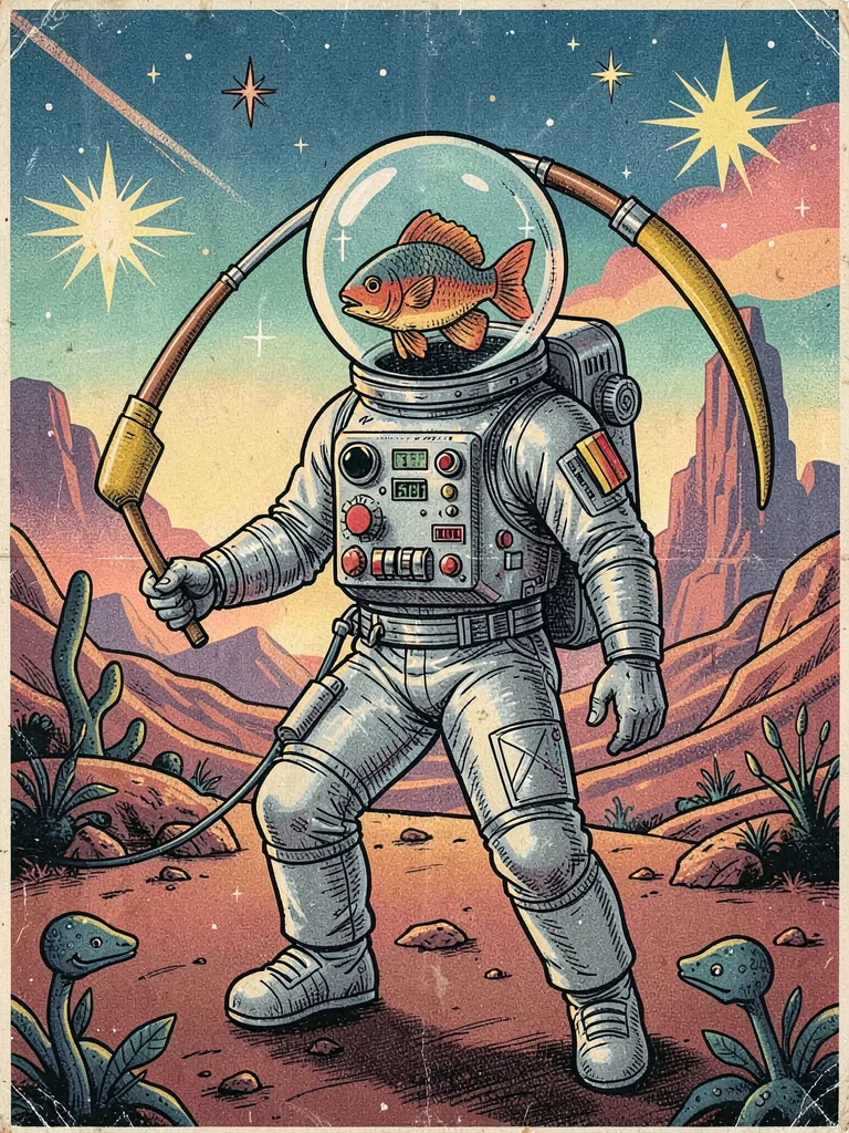 Atomic age astronaut