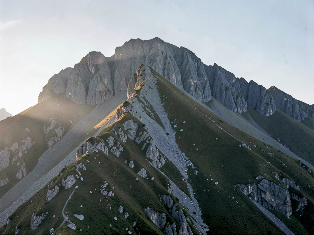 Mountain ridge last to lose light