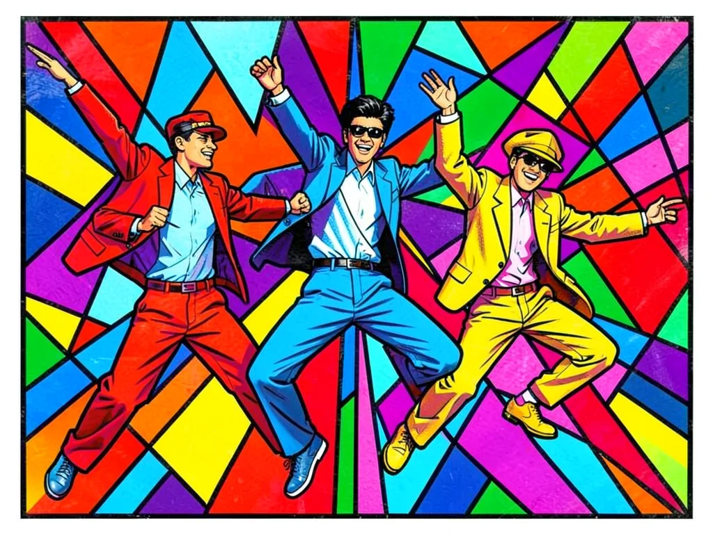 Mod sixties dancers